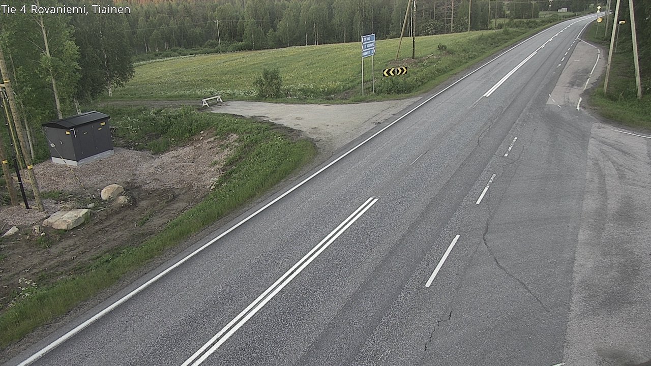 Weather Camera Image Road 4 Rovaniemi, Tiainen, Rovaniemi, Lappi