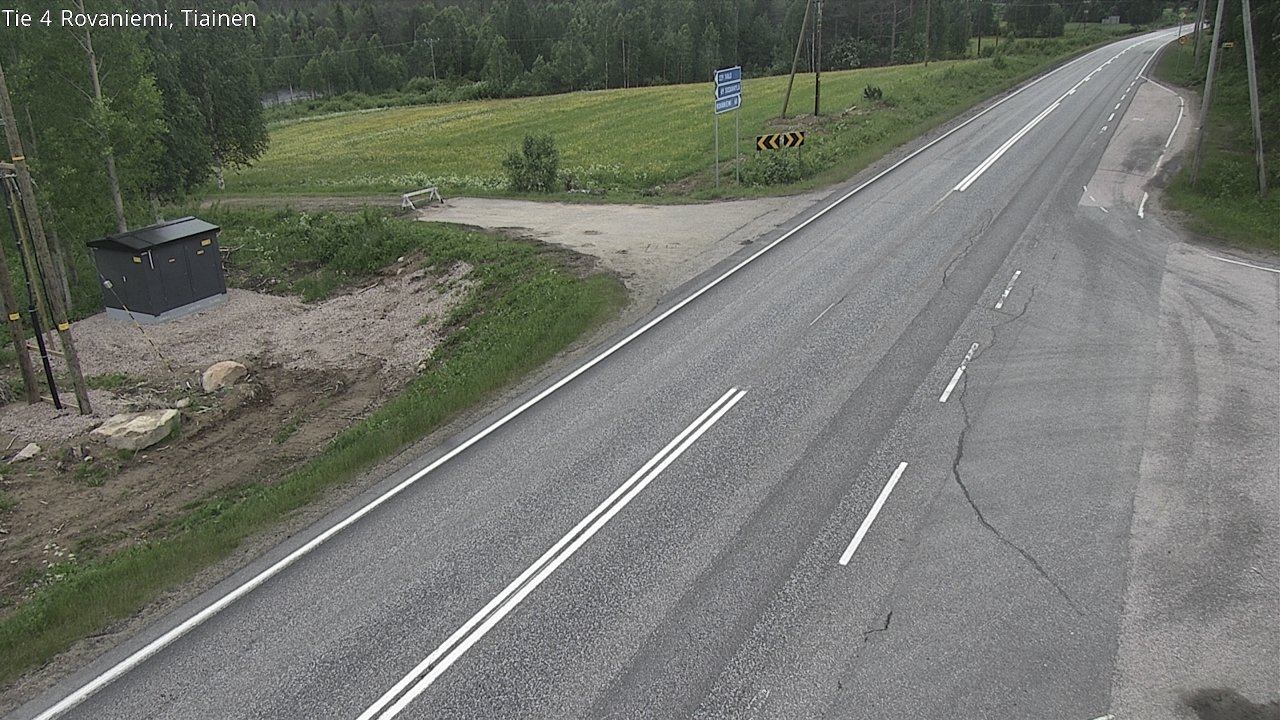 Weather Camera Image Road 4 Rovaniemi, Tiainen, Rovaniemi, Lappi