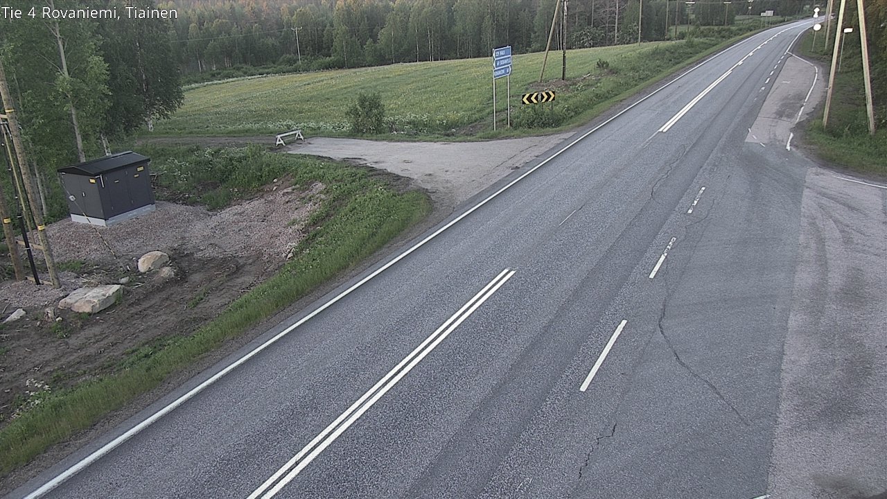 Weather Camera Image Road 4 Rovaniemi, Tiainen, Rovaniemi, Lappi