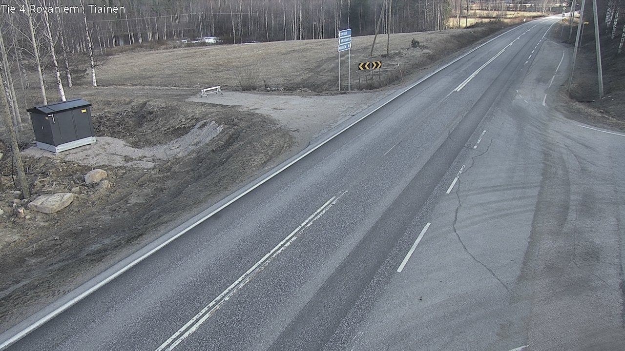 Weather Camera Image Väg 4 Rovaniemi, Tiainen, Rovaniemi, Lappi