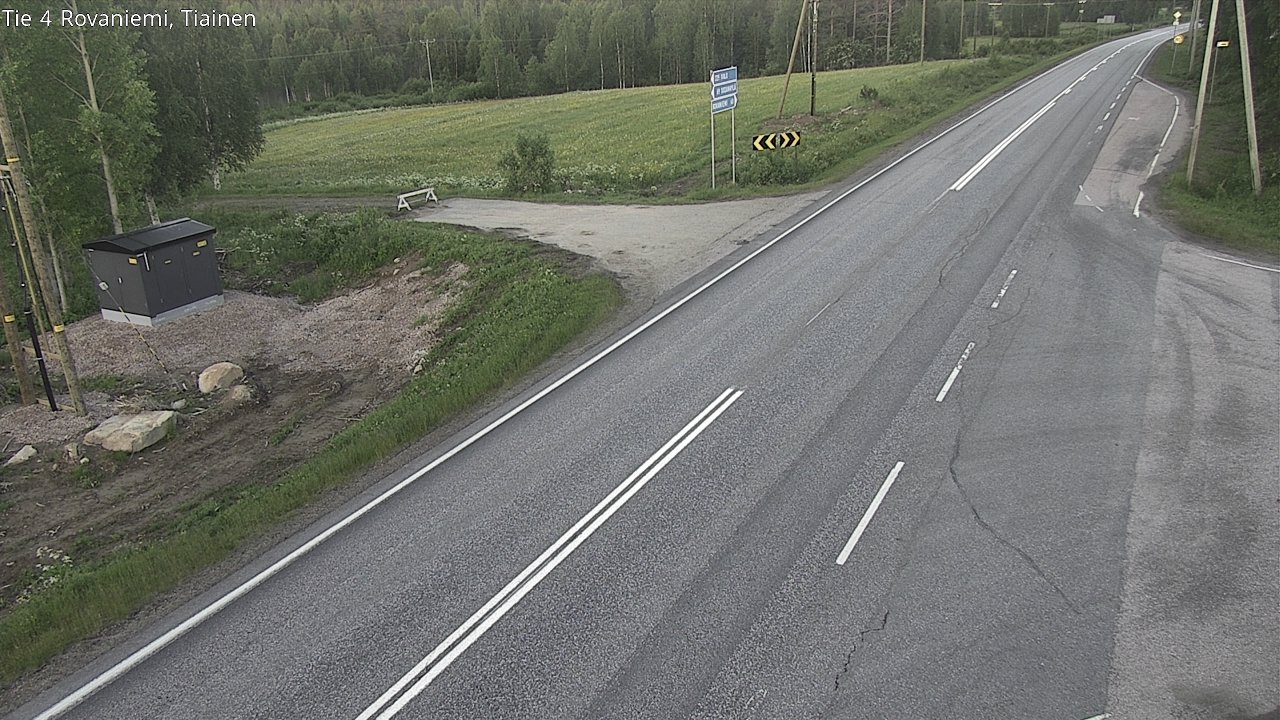 Weather Camera Image Road 4 Rovaniemi, Tiainen, Rovaniemi, Lappi