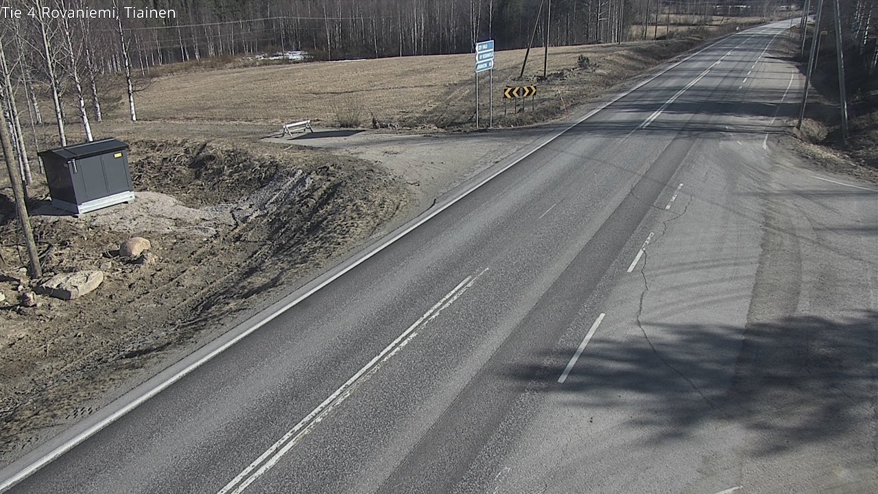 Weather Camera Image Väg 4 Rovaniemi, Tiainen, Rovaniemi, Lappi