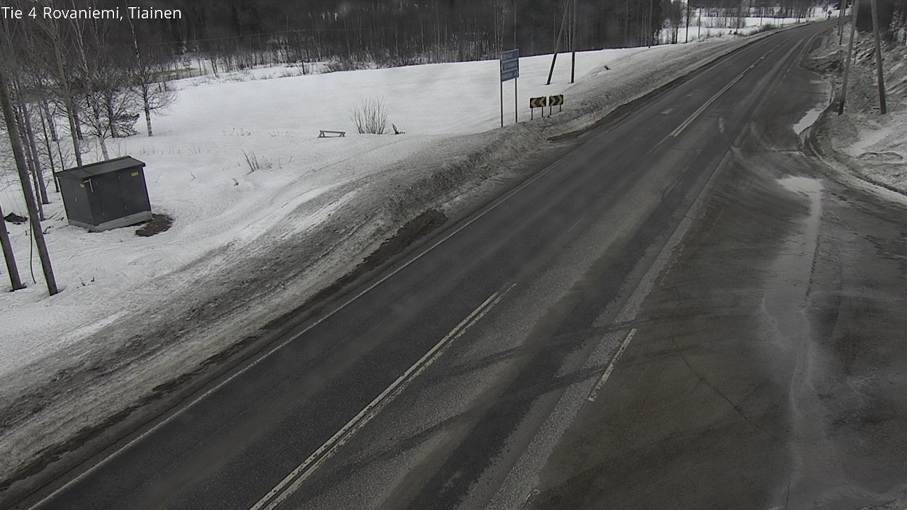 Weather Camera Image Väg 4 Rovaniemi, Tiainen, Rovaniemi, Lappi