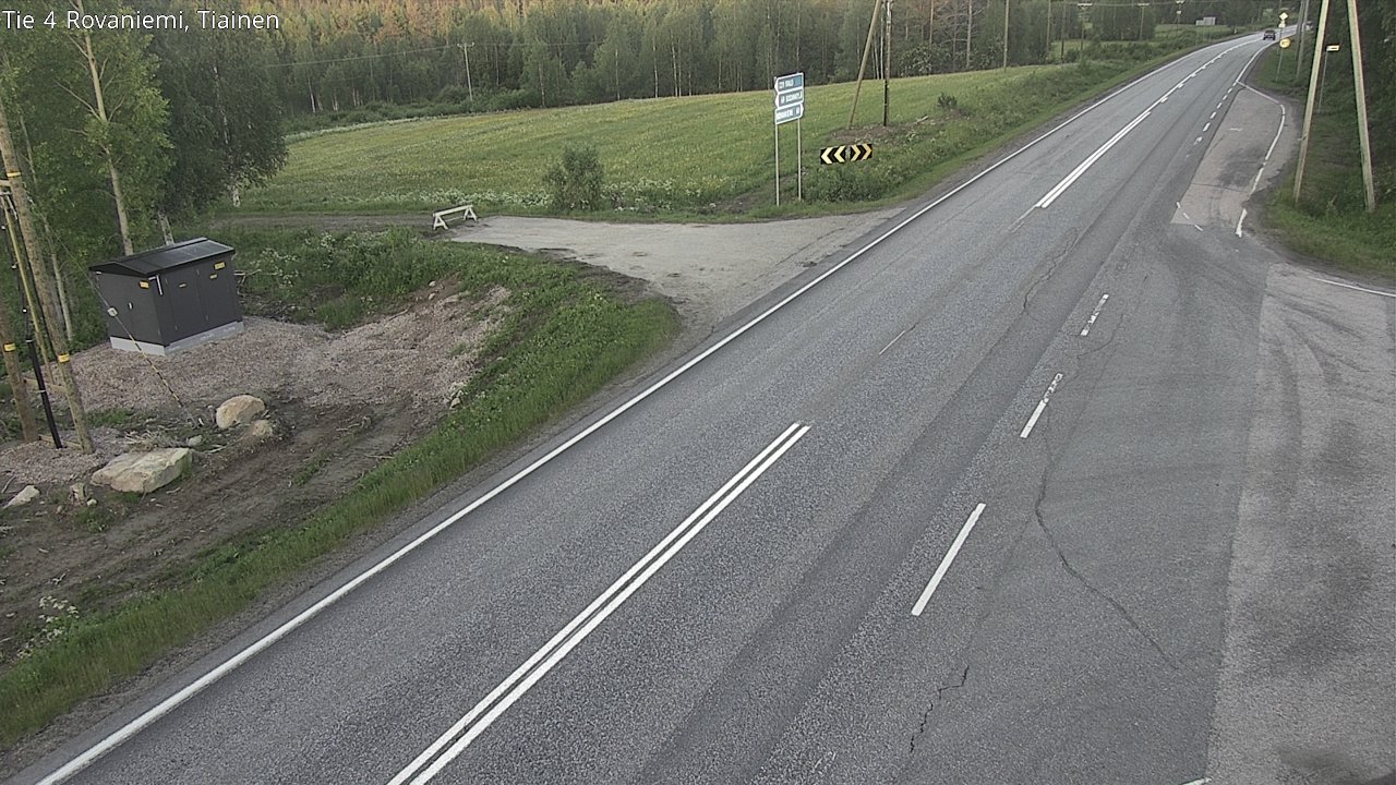 Weather Camera Image Road 4 Rovaniemi, Tiainen, Rovaniemi, Lappi