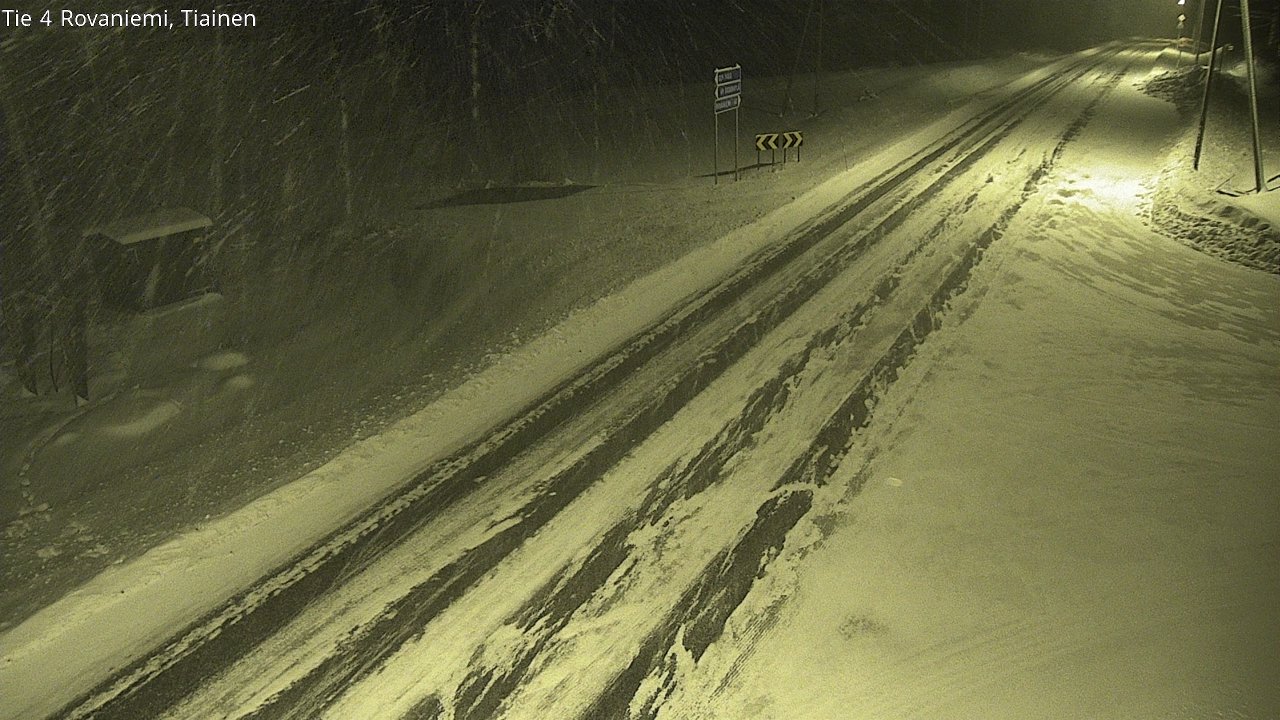 Kelikamerat Kuva Tie 4 Rovaniemi, Tiainen, Rovaniemi, Lappi
