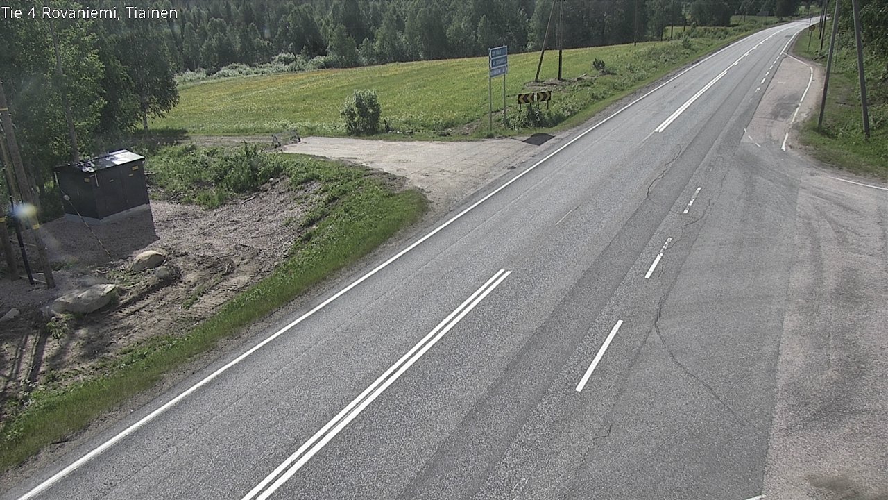 Weather Camera Image Road 4 Rovaniemi, Tiainen, Rovaniemi, Lappi