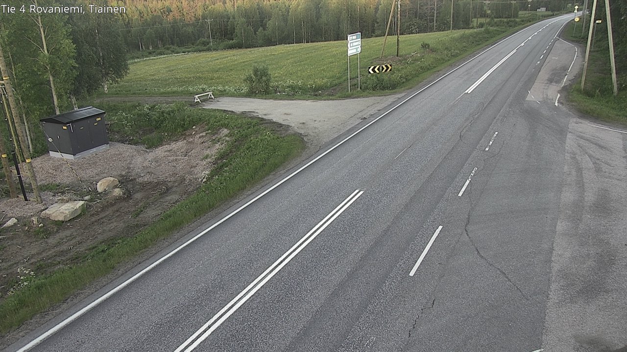 Weather Camera Image Road 4 Rovaniemi, Tiainen, Rovaniemi, Lappi