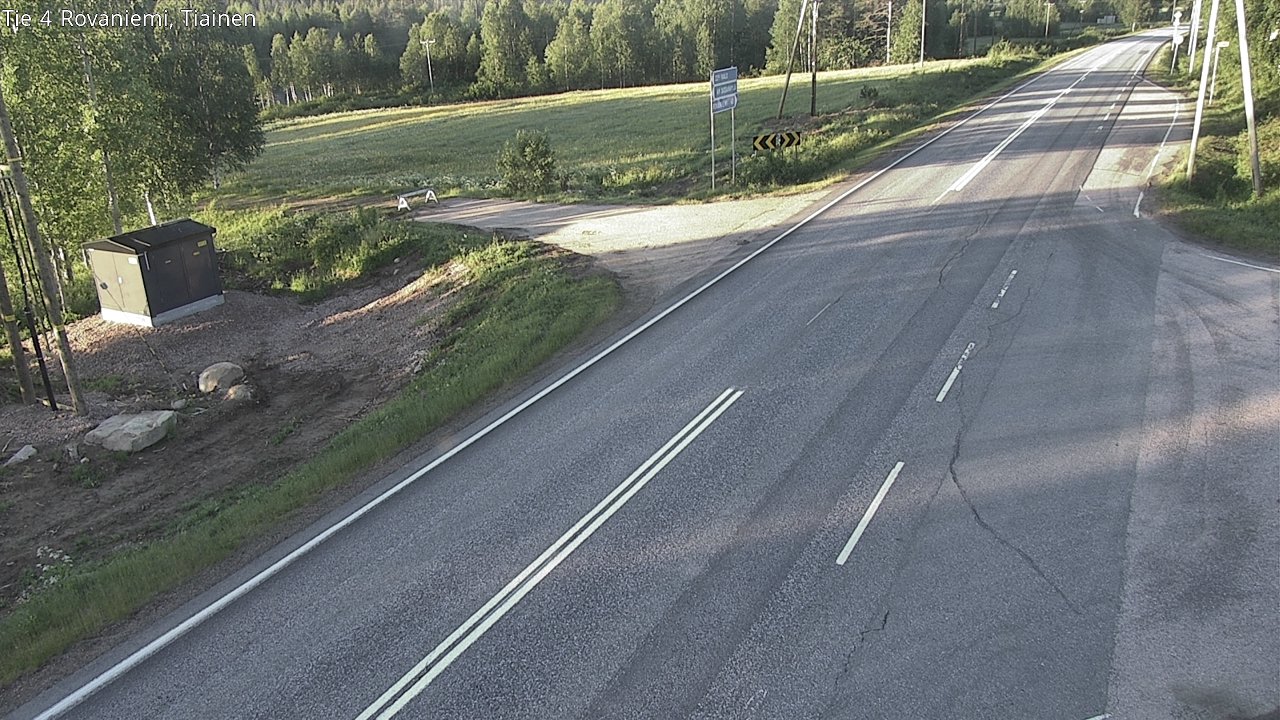 Weather Camera Image Road 4 Rovaniemi, Tiainen, Rovaniemi, Lappi