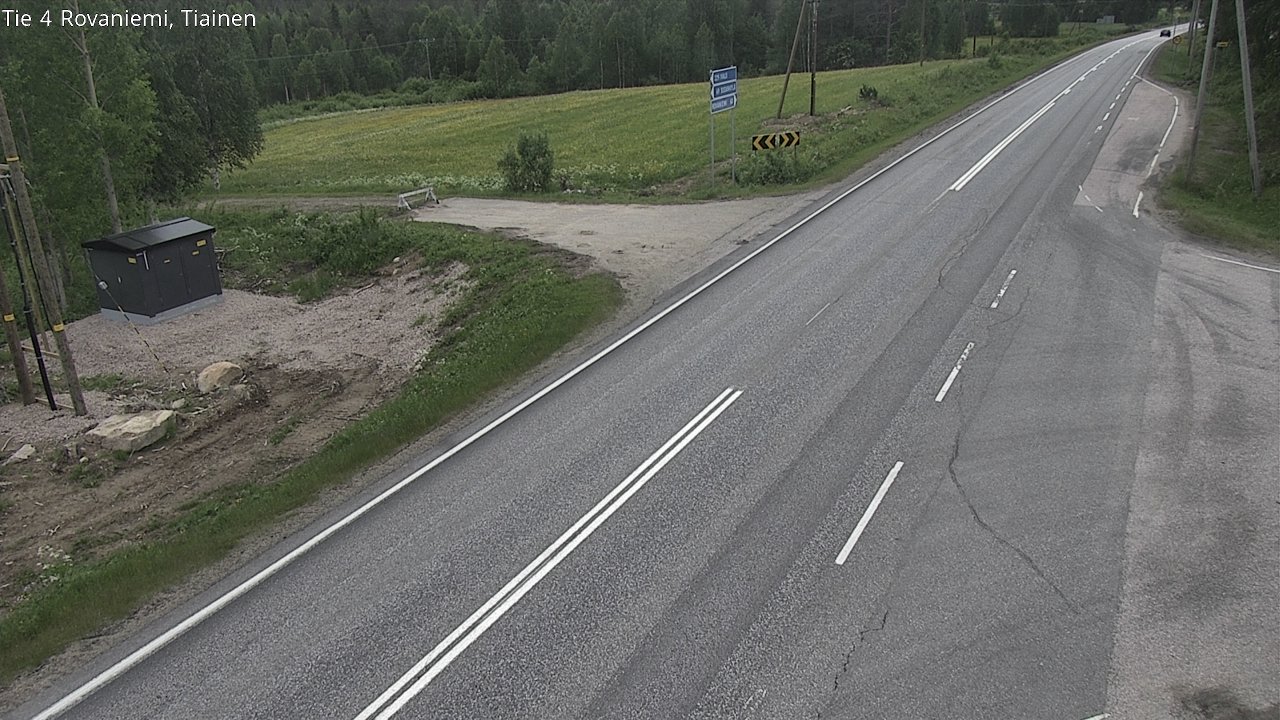 Weather Camera Image Road 4 Rovaniemi, Tiainen, Rovaniemi, Lappi