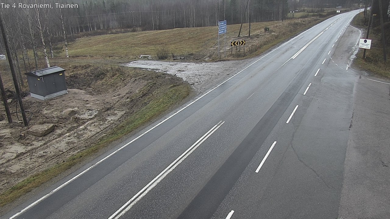 Weather Camera Image Väg 4 Rovaniemi, Tiainen, Rovaniemi, Lappi