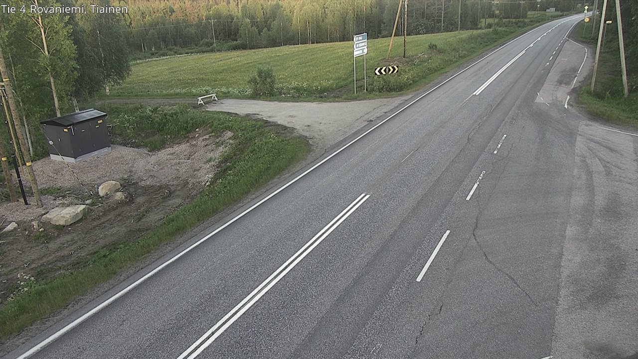 Weather Camera Image Road 4 Rovaniemi, Tiainen, Rovaniemi, Lappi