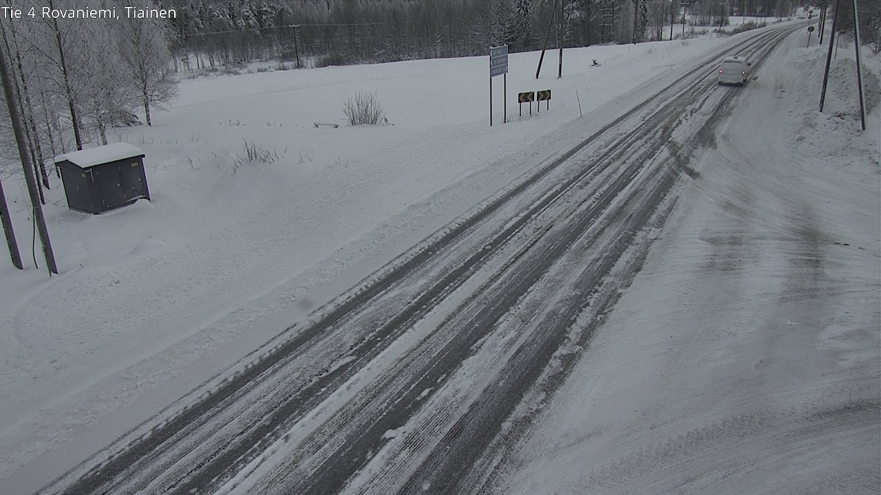 Weather Camera Image Road 4 Rovaniemi, Tiainen, Rovaniemi, Lappi