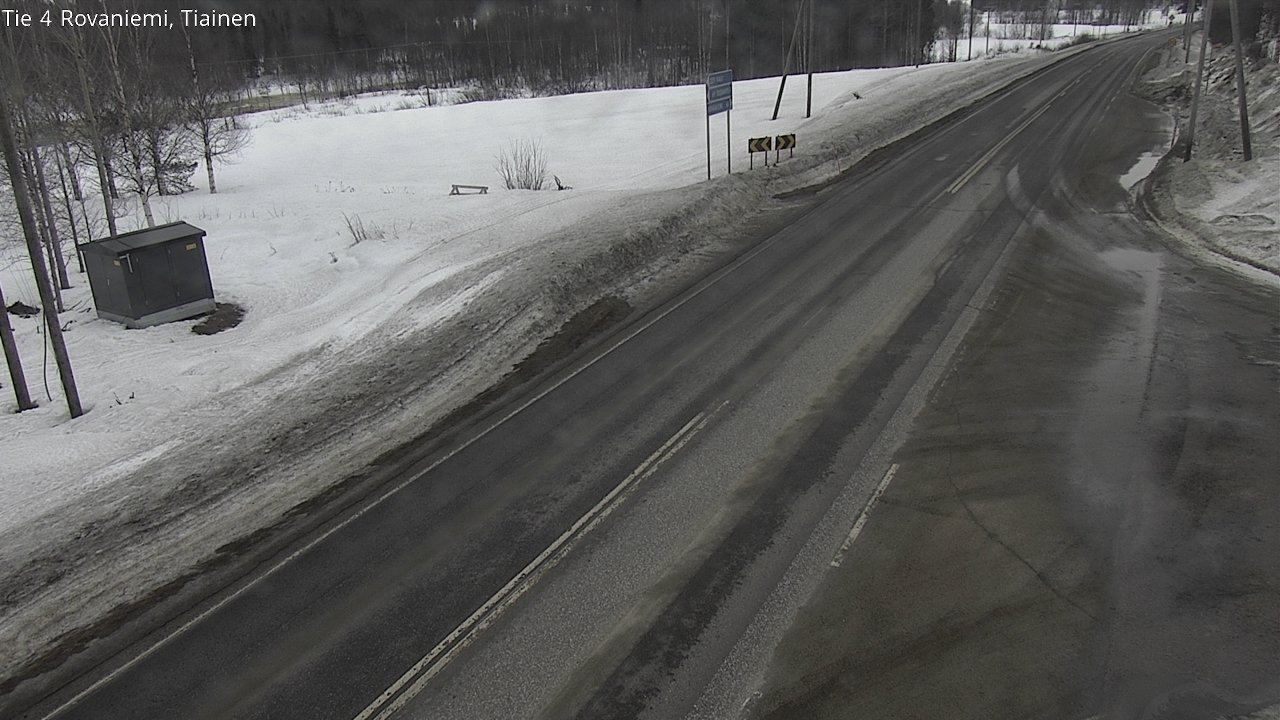 Weather Camera Image Väg 4 Rovaniemi, Tiainen, Rovaniemi, Lappi