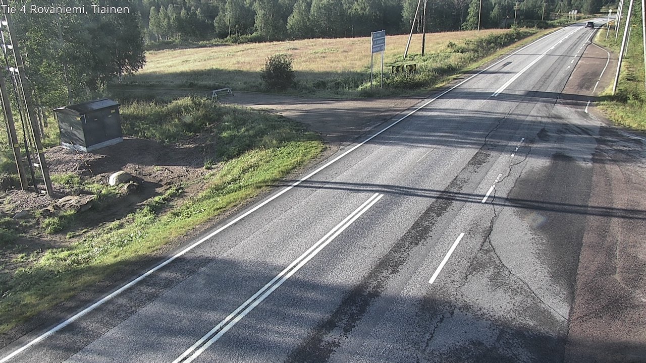 Weather Camera Image Road 4 Rovaniemi, Tiainen, Rovaniemi, Lappi