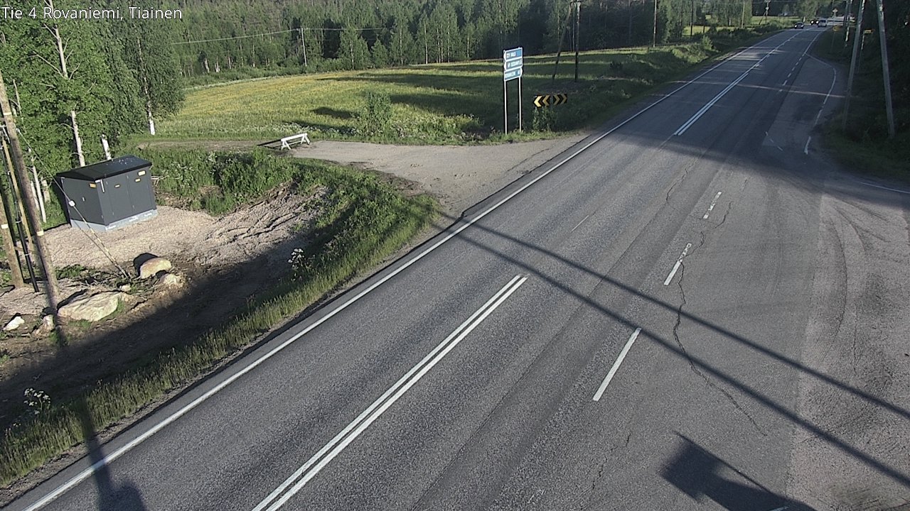Weather Camera Image Road 4 Rovaniemi, Tiainen, Rovaniemi, Lappi