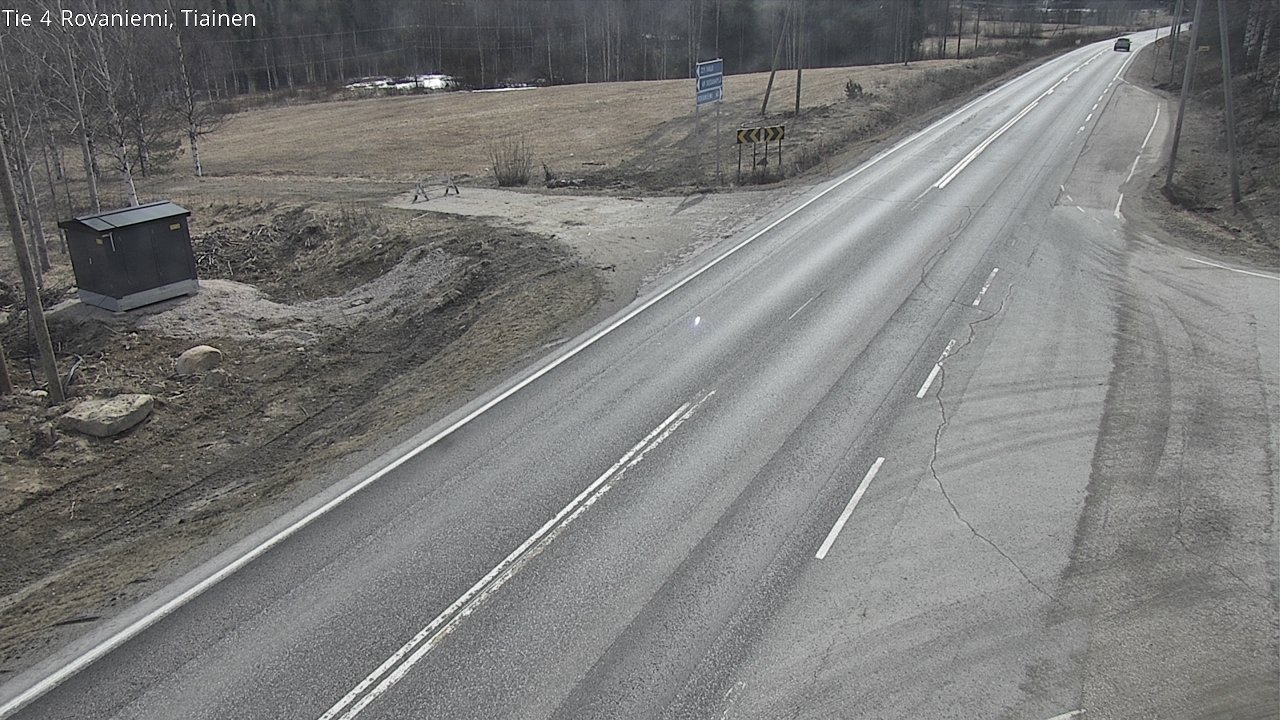Weather Camera Image Väg 4 Rovaniemi, Tiainen, Rovaniemi, Lappi