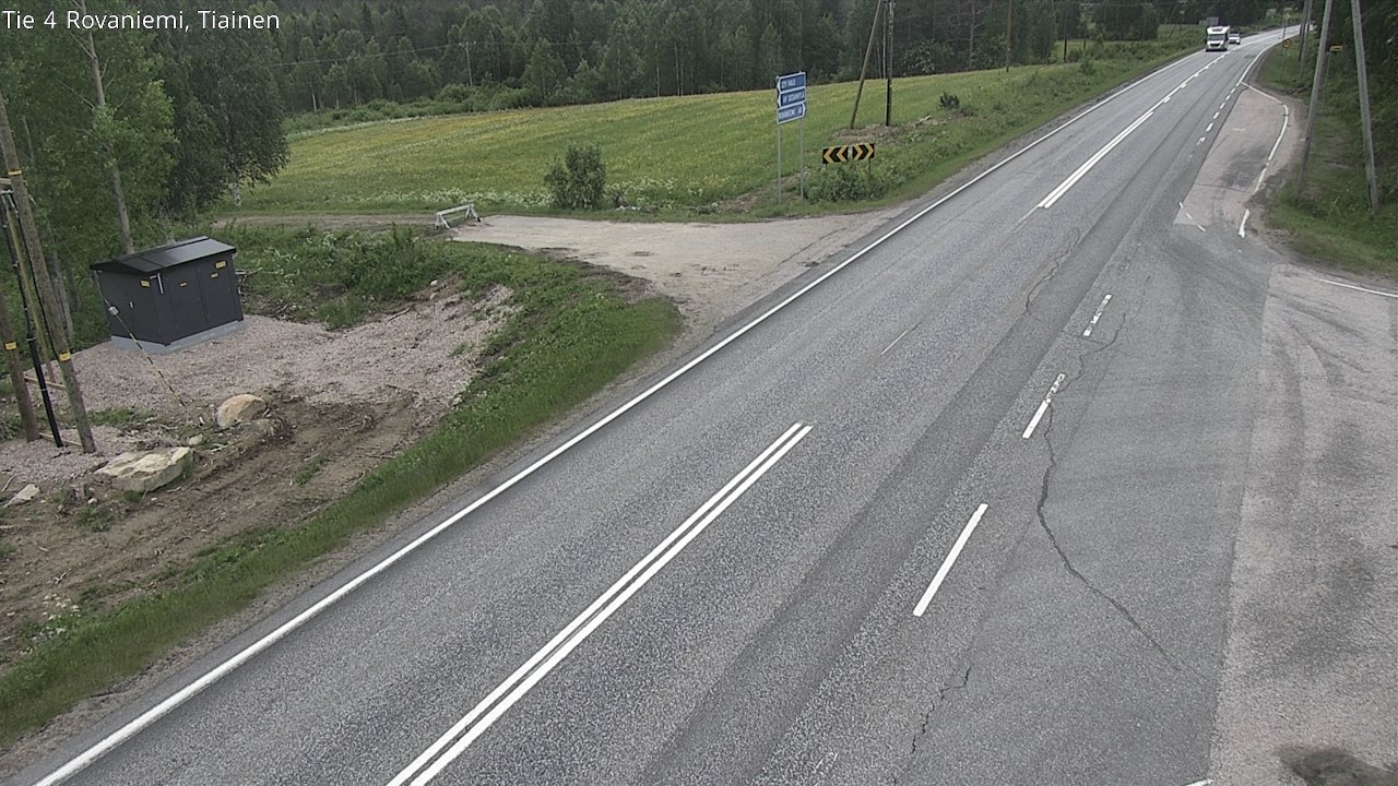 Weather Camera Image Road 4 Rovaniemi, Tiainen, Rovaniemi, Lappi