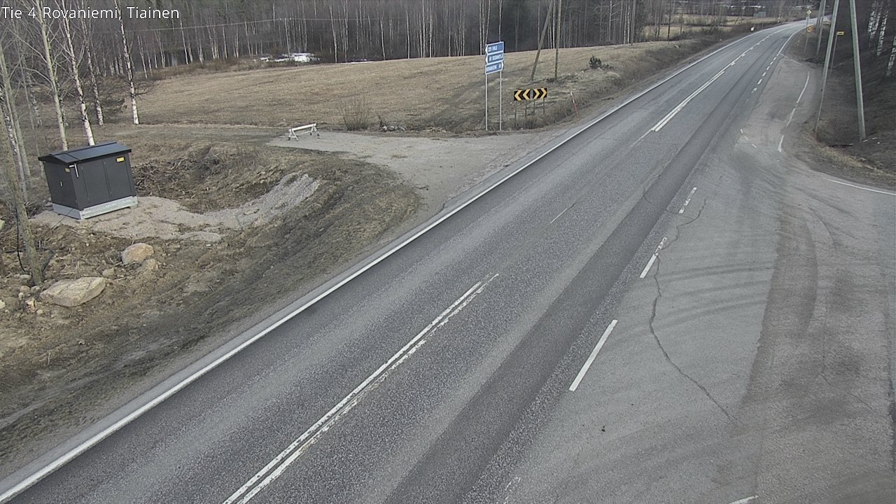 Weather Camera Image Väg 4 Rovaniemi, Tiainen, Rovaniemi, Lappi