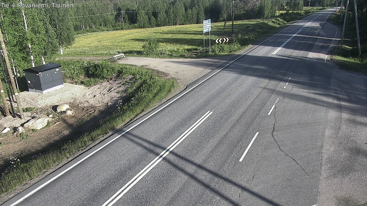 Weather Camera Image Road 4 Rovaniemi, Tiainen, Rovaniemi, Lappi