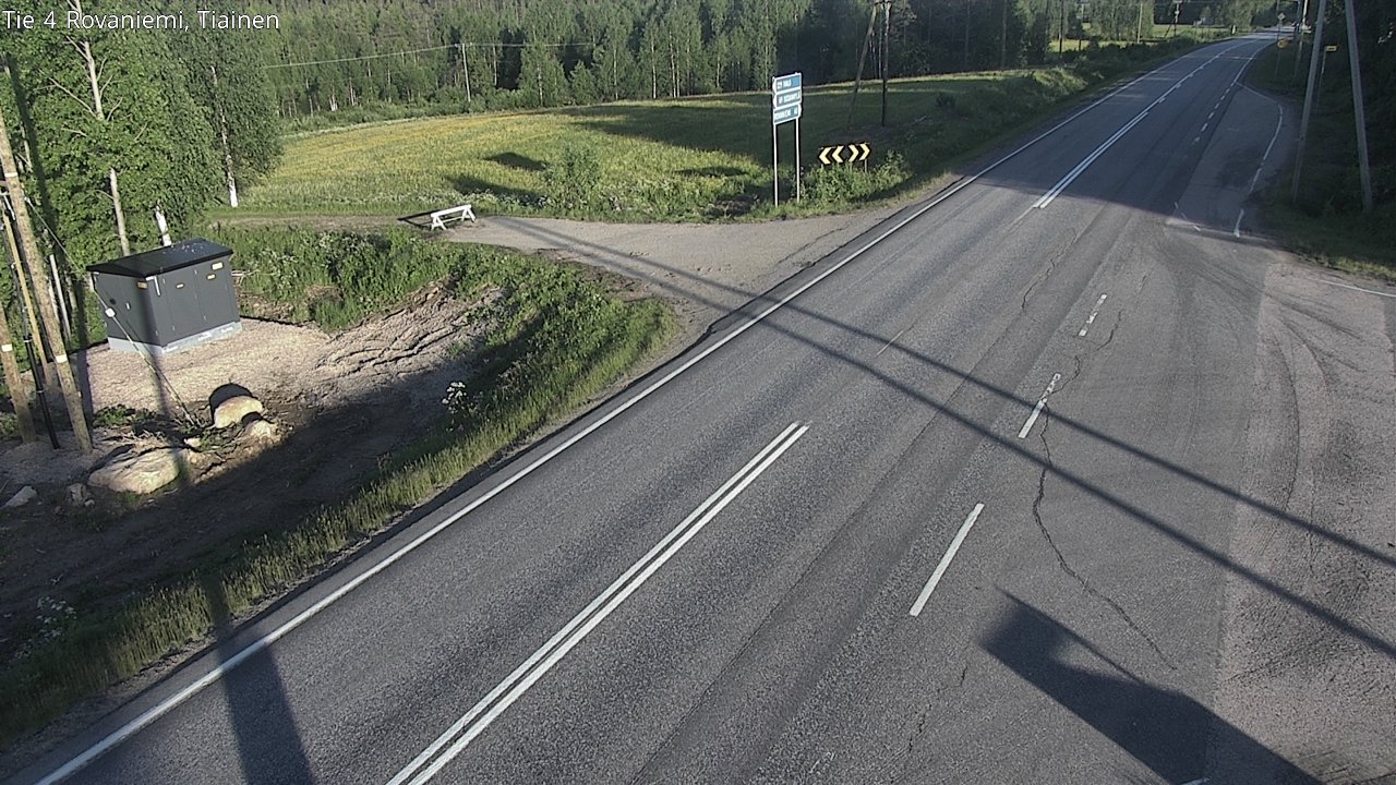 Weather Camera Image Road 4 Rovaniemi, Tiainen, Rovaniemi, Lappi