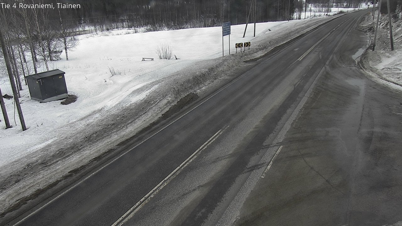 Weather Camera Image Väg 4 Rovaniemi, Tiainen, Rovaniemi, Lappi