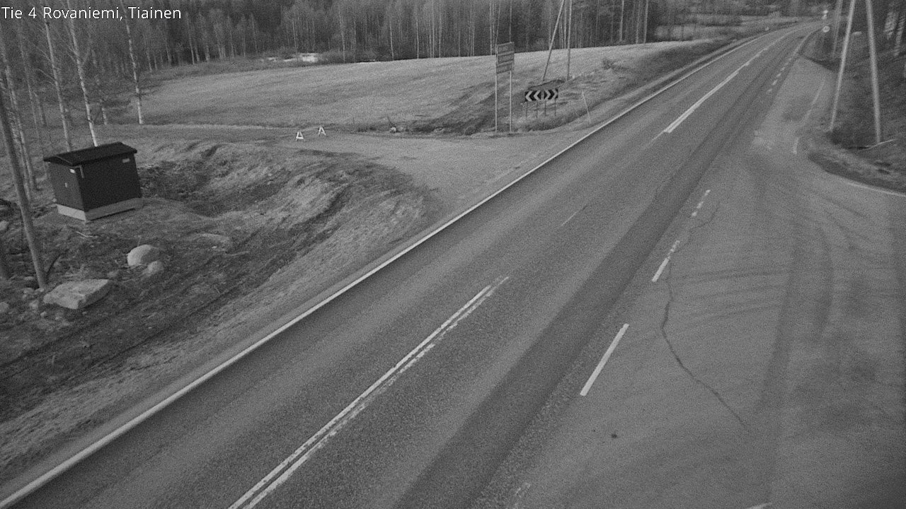 Weather Camera Image Väg 4 Rovaniemi, Tiainen, Rovaniemi, Lappi