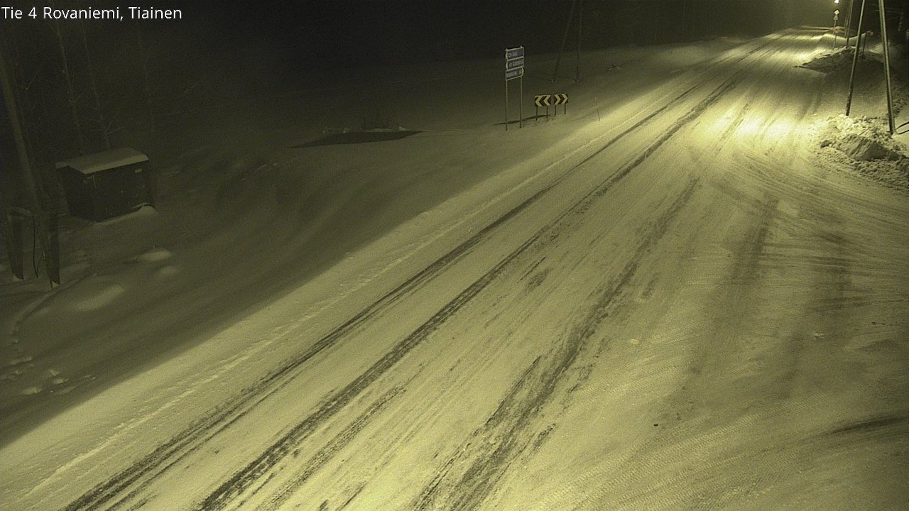 Weather Camera Image Road 4 Rovaniemi, Tiainen, Rovaniemi, Lappi
