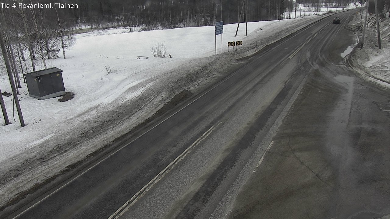 Weather Camera Image Väg 4 Rovaniemi, Tiainen, Rovaniemi, Lappi
