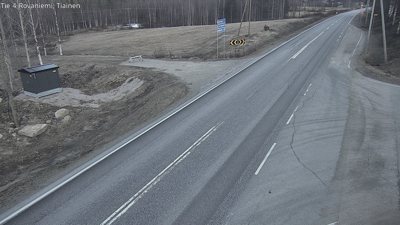 Weather Camera Image Väg 4 Rovaniemi, Tiainen, Rovaniemi, Lappi