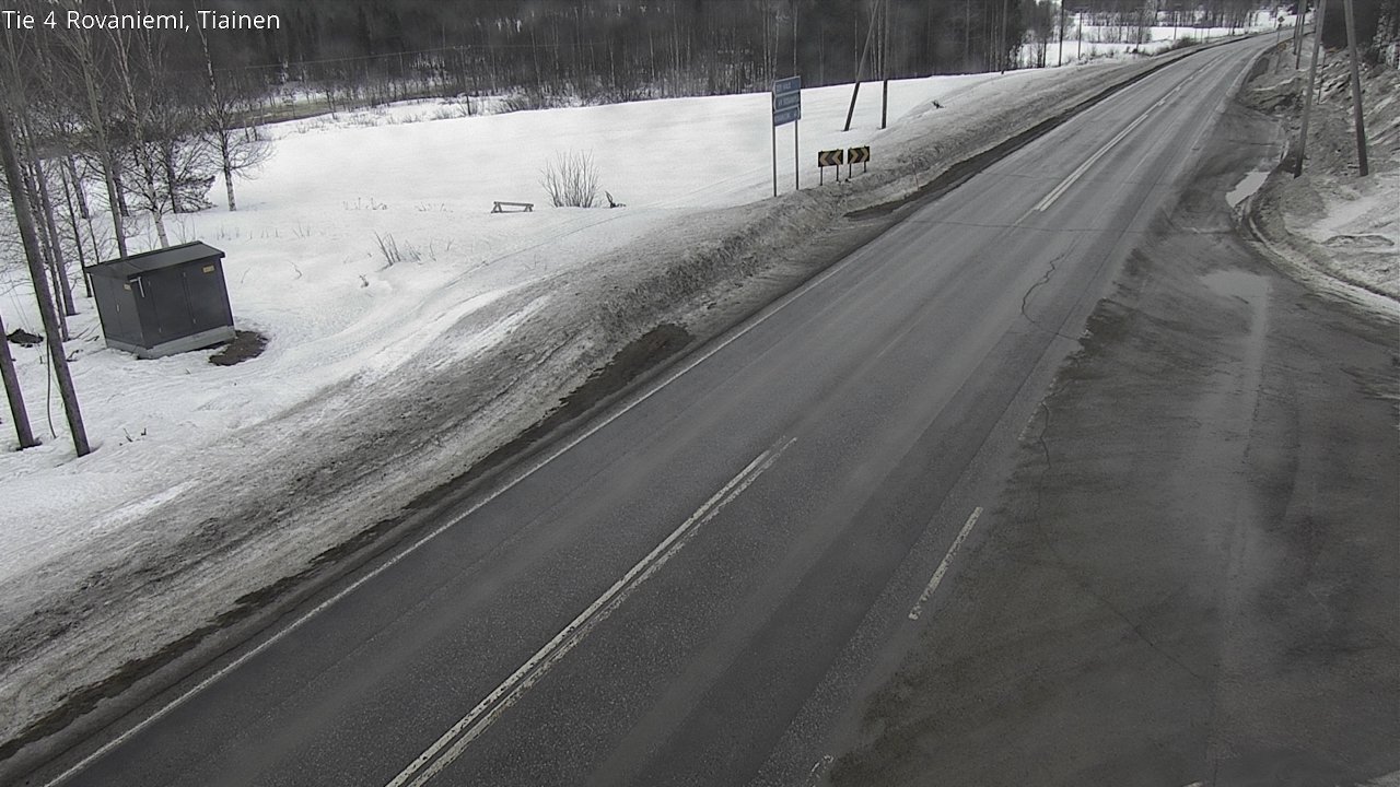 Weather Camera Image Road 4 Rovaniemi, Tiainen, Rovaniemi, Lappi