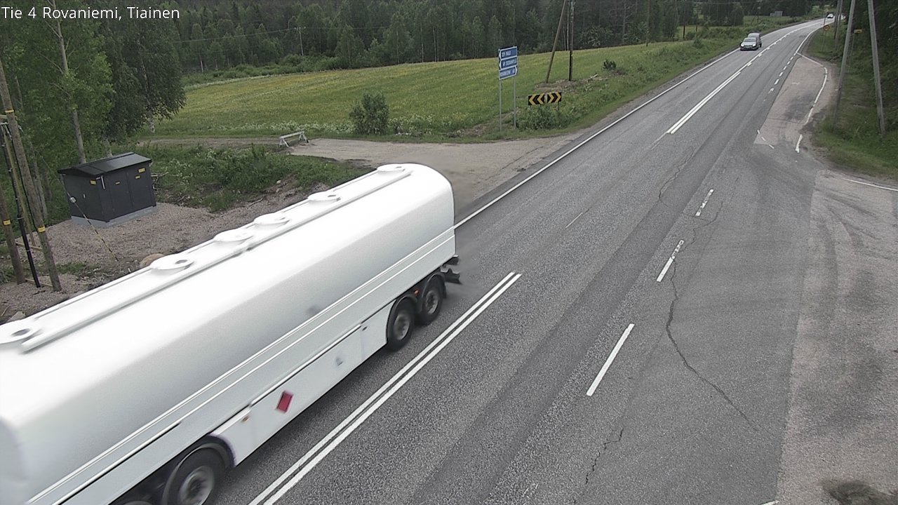Weather Camera Image Road 4 Rovaniemi, Tiainen, Rovaniemi, Lappi