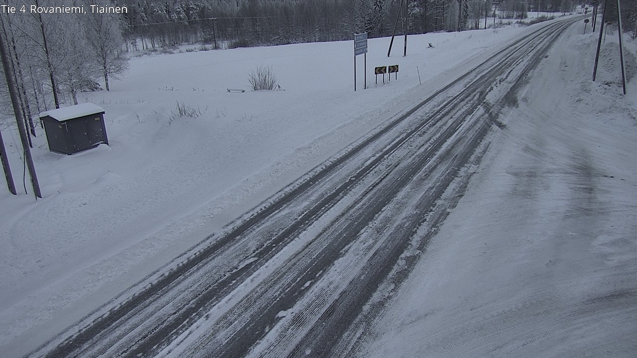 Weather Camera Image Road 4 Rovaniemi, Tiainen, Rovaniemi, Lappi
