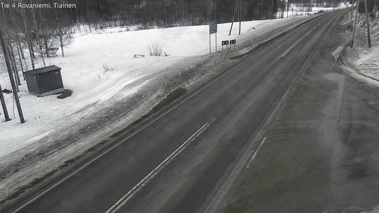 Weather Camera Image Väg 4 Rovaniemi, Tiainen, Rovaniemi, Lappi