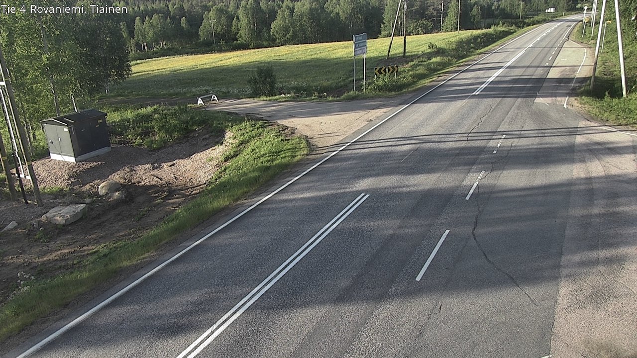Weather Camera Image Road 4 Rovaniemi, Tiainen, Rovaniemi, Lappi