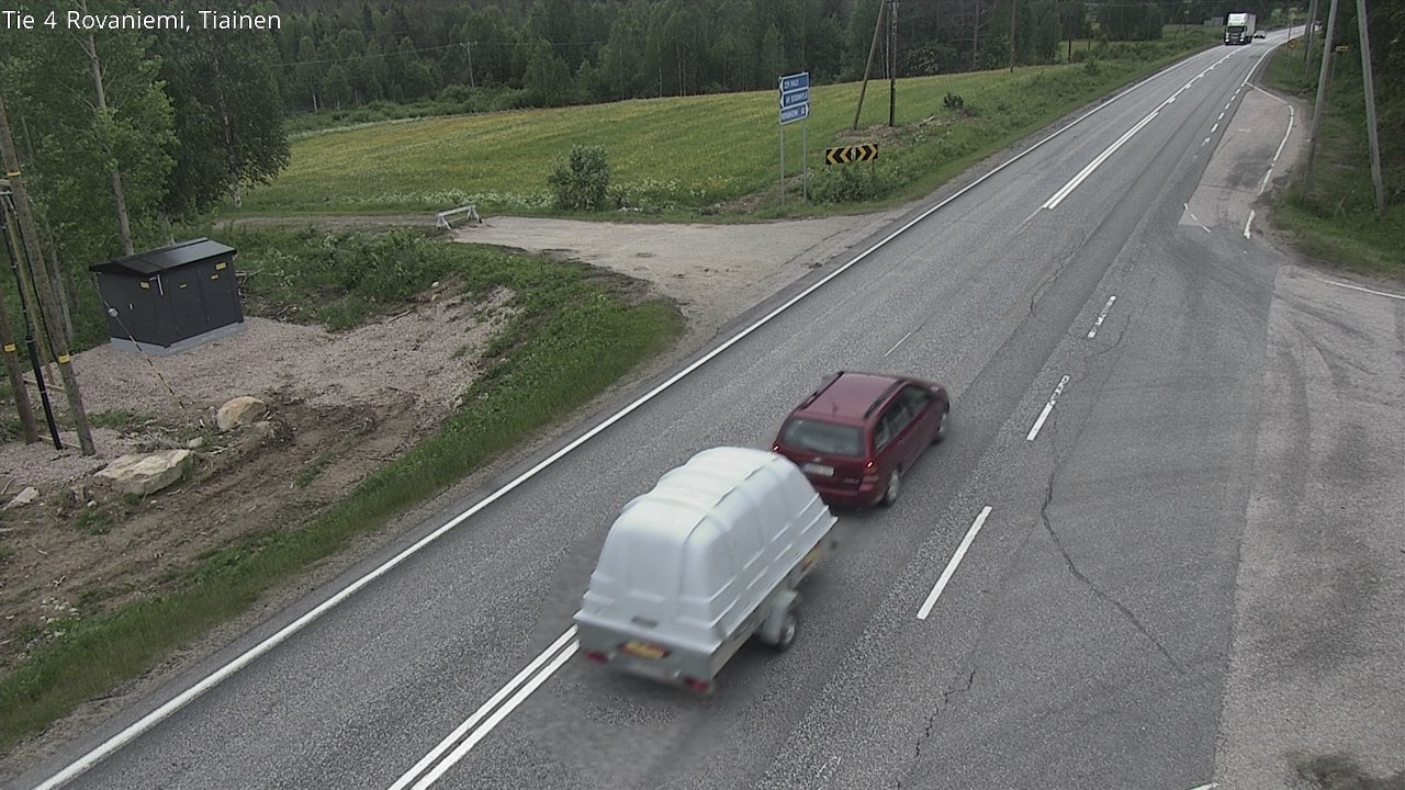 Weather Camera Image Road 4 Rovaniemi, Tiainen, Rovaniemi, Lappi