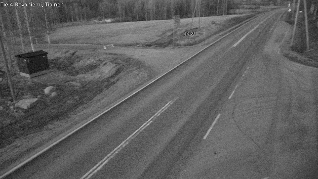 Weather Camera Image Väg 4 Rovaniemi, Tiainen, Rovaniemi, Lappi