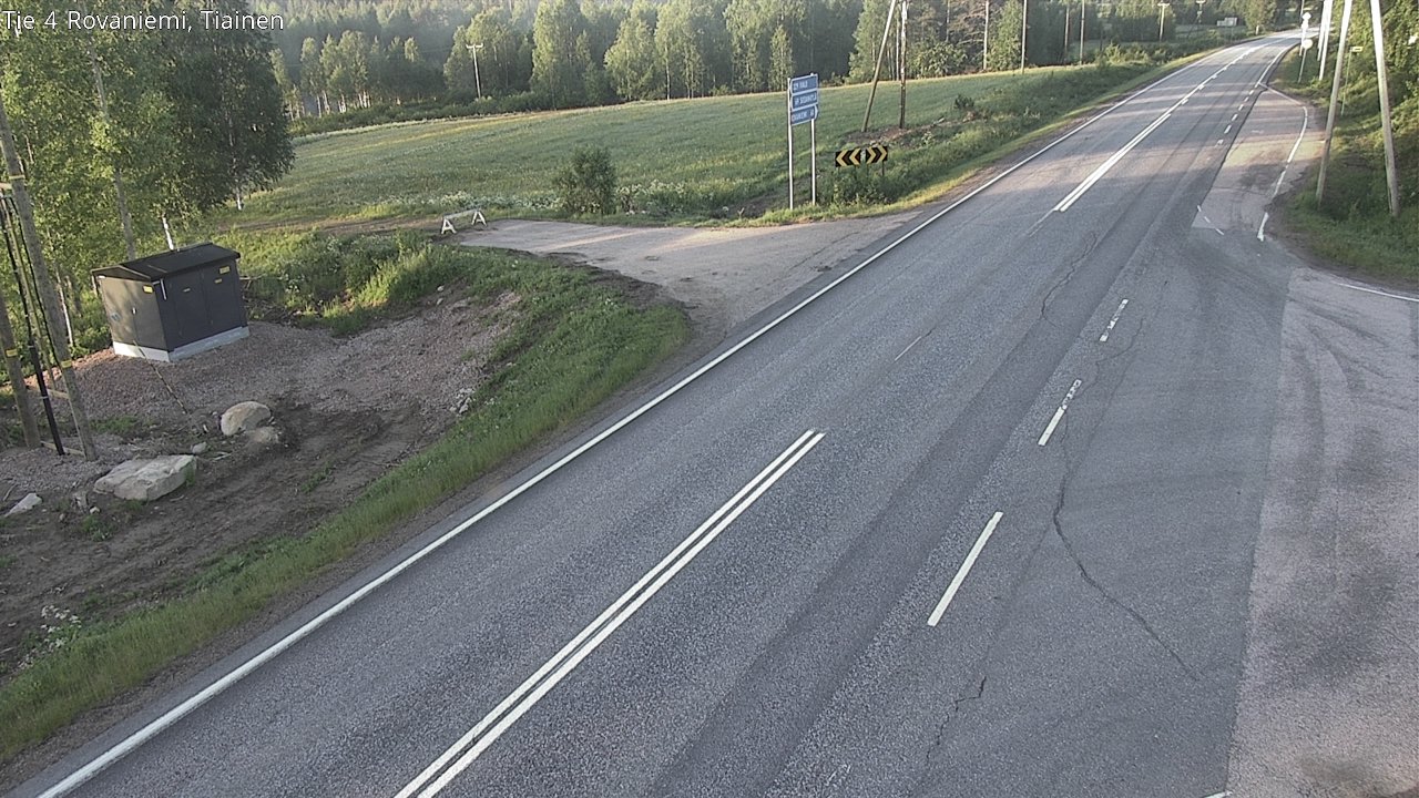 Weather Camera Image Road 4 Rovaniemi, Tiainen, Rovaniemi, Lappi
