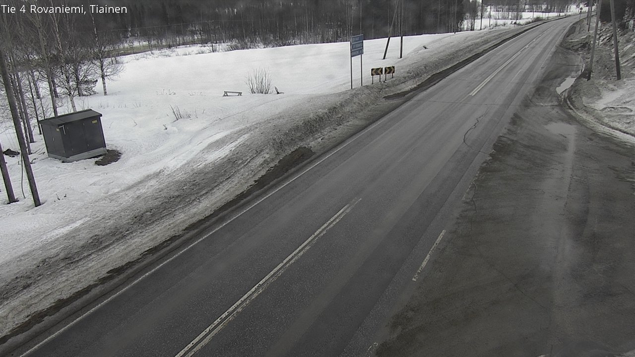 Weather Camera Image Road 4 Rovaniemi, Tiainen, Rovaniemi, Lappi