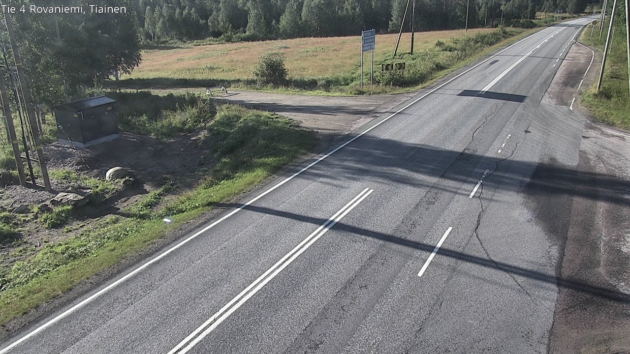 Weather Camera Image Road 4 Rovaniemi, Tiainen, Rovaniemi, Lappi