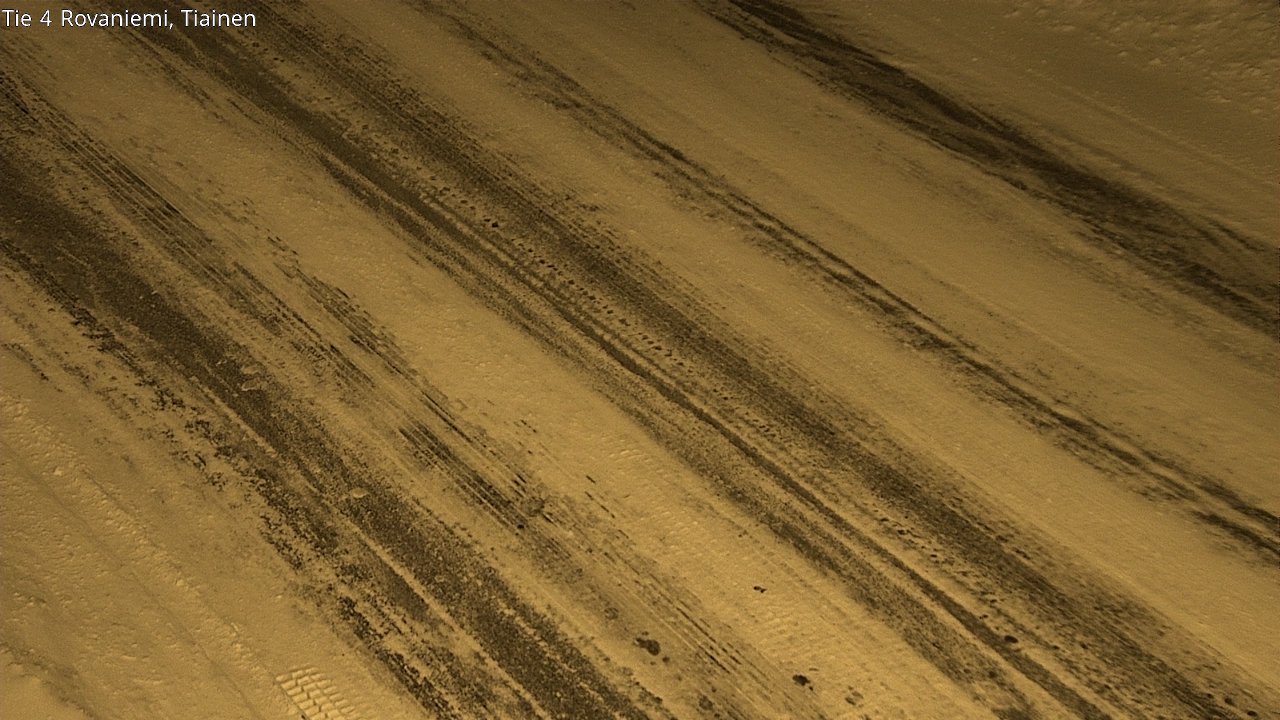 Weather Camera Image Road 4 Rovaniemi, Tiainen, Rovaniemi, Lappi