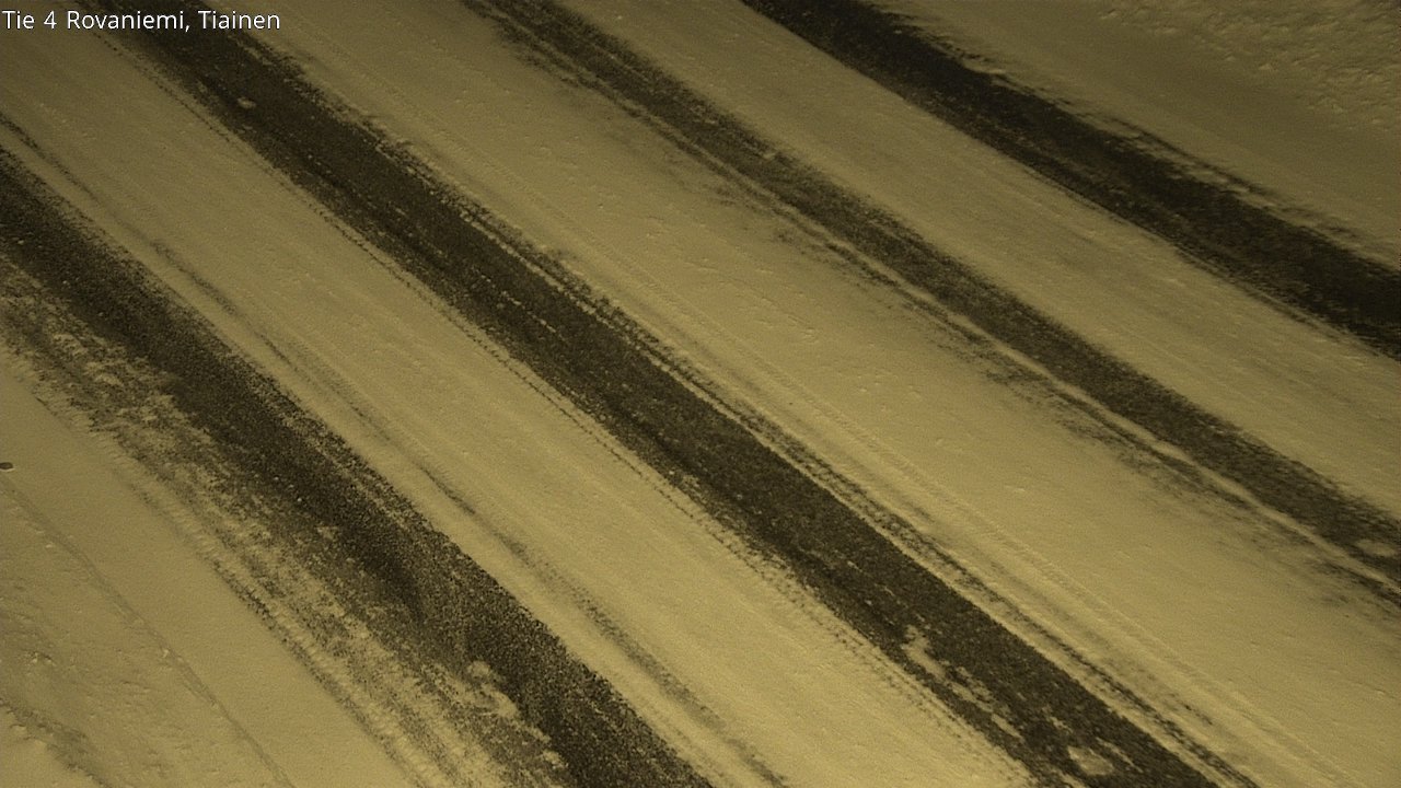 Weather Camera Image Road 4 Rovaniemi, Tiainen, Rovaniemi, Lappi