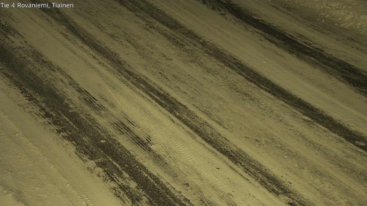 Weather Camera Image Road 4 Rovaniemi, Tiainen, Rovaniemi, Lappi