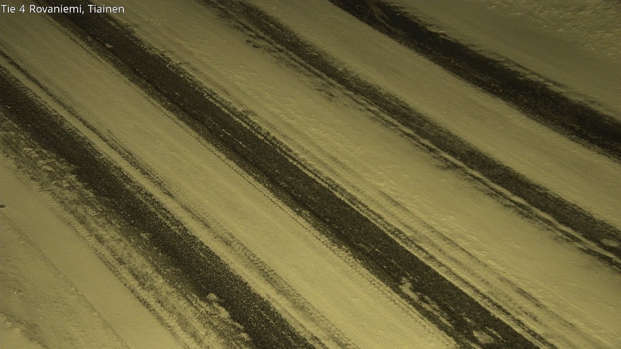 Weather Camera Image Road 4 Rovaniemi, Tiainen, Rovaniemi, Lappi