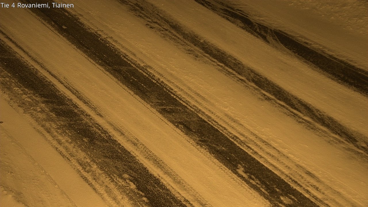 Weather Camera Image Road 4 Rovaniemi, Tiainen, Rovaniemi, Lappi