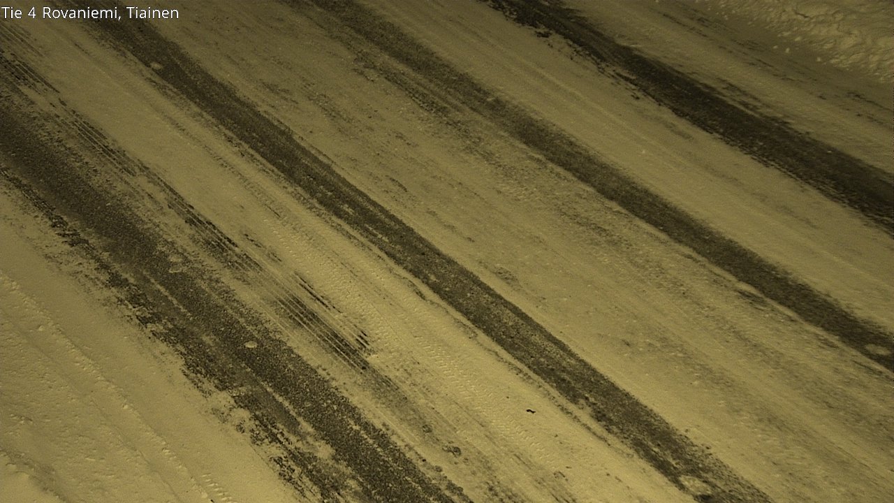 Weather Camera Image Road 4 Rovaniemi, Tiainen, Rovaniemi, Lappi