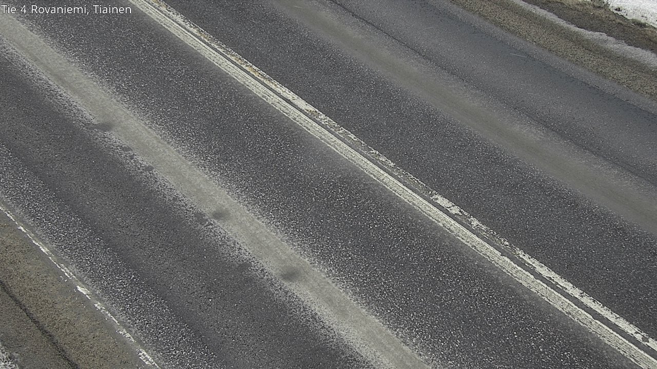 Weather Camera Image Road 4 Rovaniemi, Tiainen, Rovaniemi, Lappi