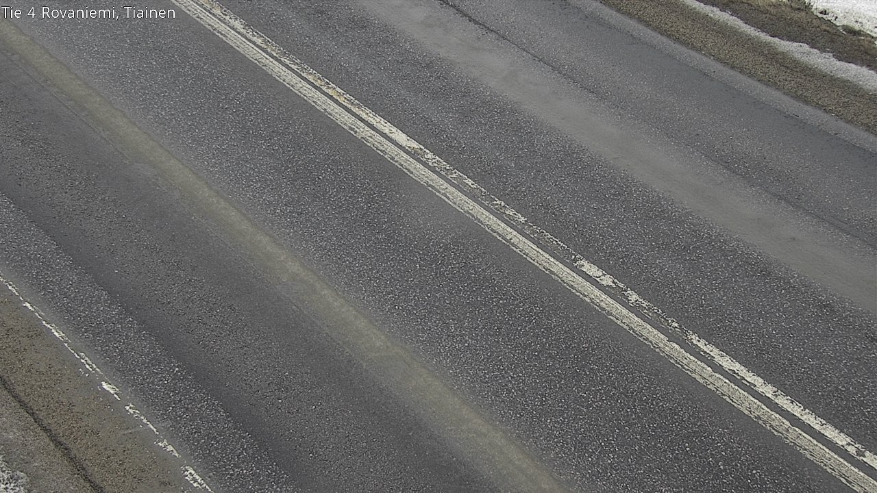 Weather Camera Image Road 4 Rovaniemi, Tiainen, Rovaniemi, Lappi