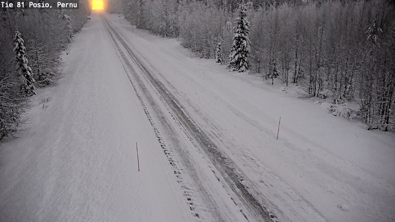 Weather Camera Image Väg 81 Posio, Pernu, Posio, Lappi