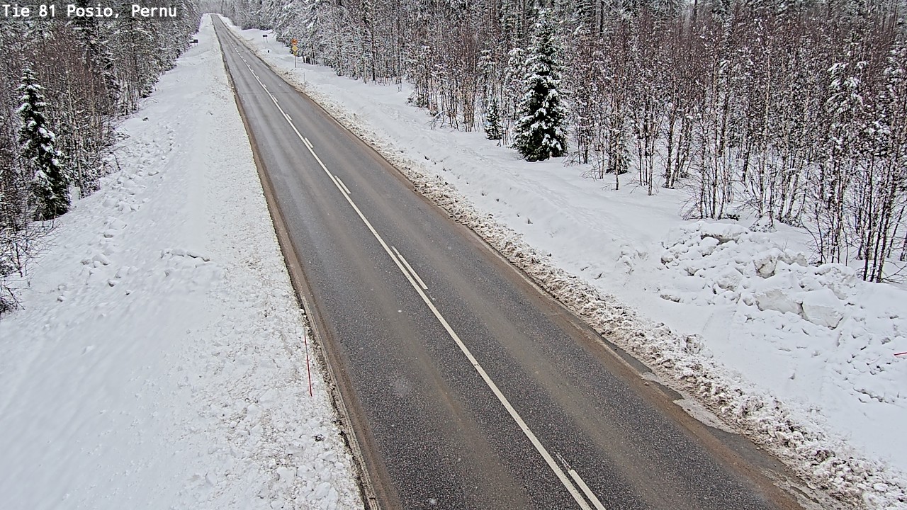 Kelikamerat Kuva Tie 81 Posio, Pernu, Posio, Lappi