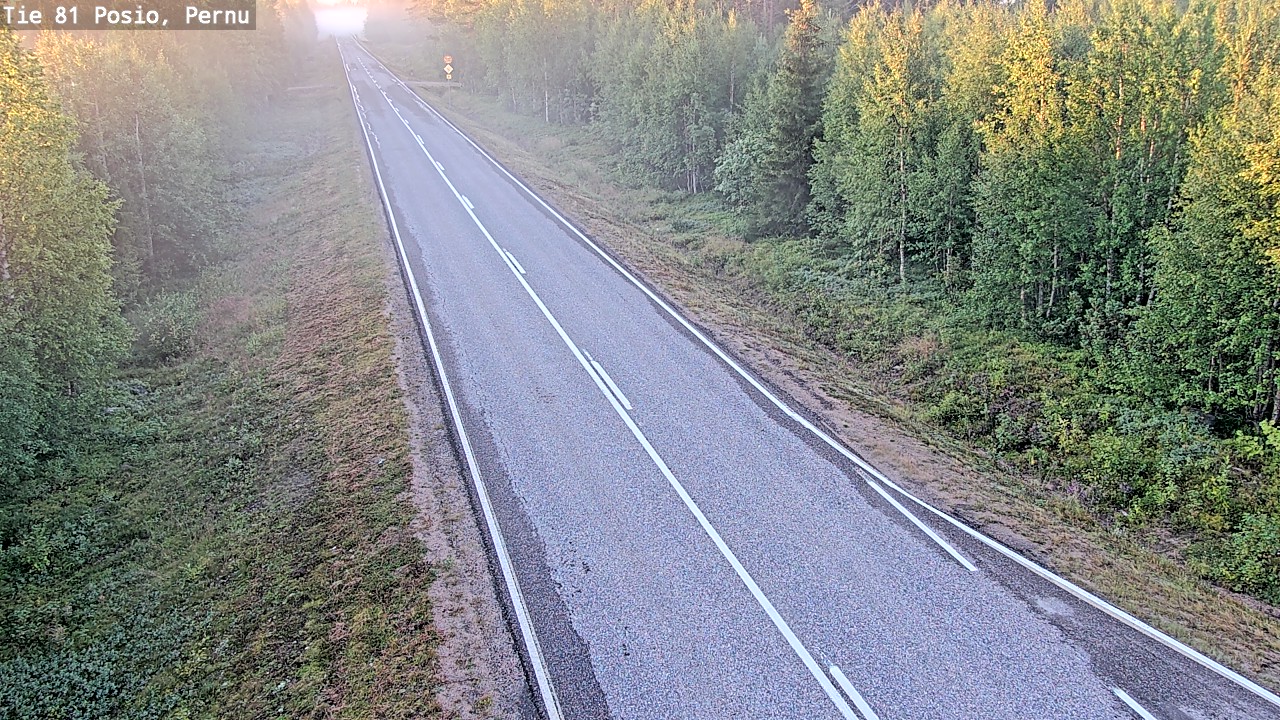 Weather Camera Image Road 81 Posio, Pernu, Posio, Lappi